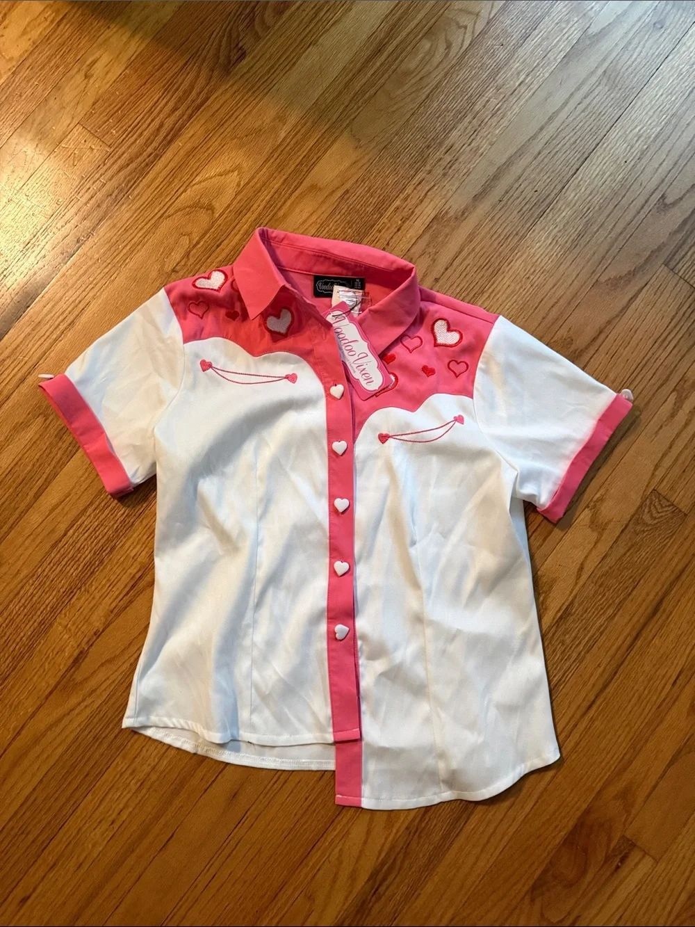 Voodoo Vixen WESTERN EMBROIDERED SHIRT XL NWT - Picture 4 of 5